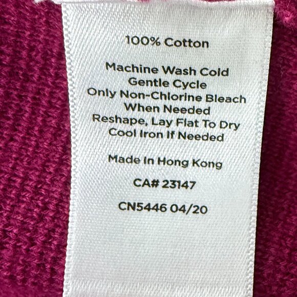 Talbots Plus Fuscia Button Front Sweater Cardigan Blazer Jacketin Size 2x - Picture 7 of 7